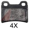 A.B.S. 36814 OE Brake Pad Set, disc brake
